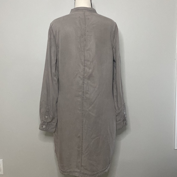 NWT Womens Kenneth Cole midi tencel button front fall casual shirt dress - Picture 3 of 7